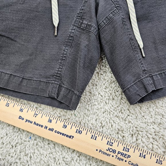 Vuori Shorts Mens Size Drawstring Outdoor Active RIPSTOP Grey USA - Picture 5 of 8
